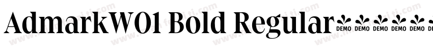 AdmarkW01 Bold Regular字体转换